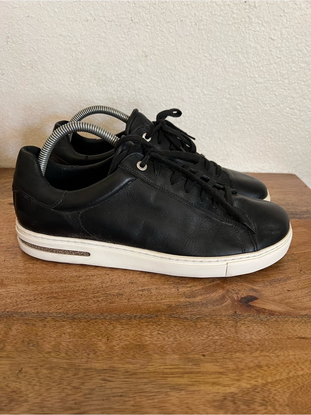Birkenstock Bend Low Natural Leather Black Sneaker Shoes Size 43 M US 10–10.5